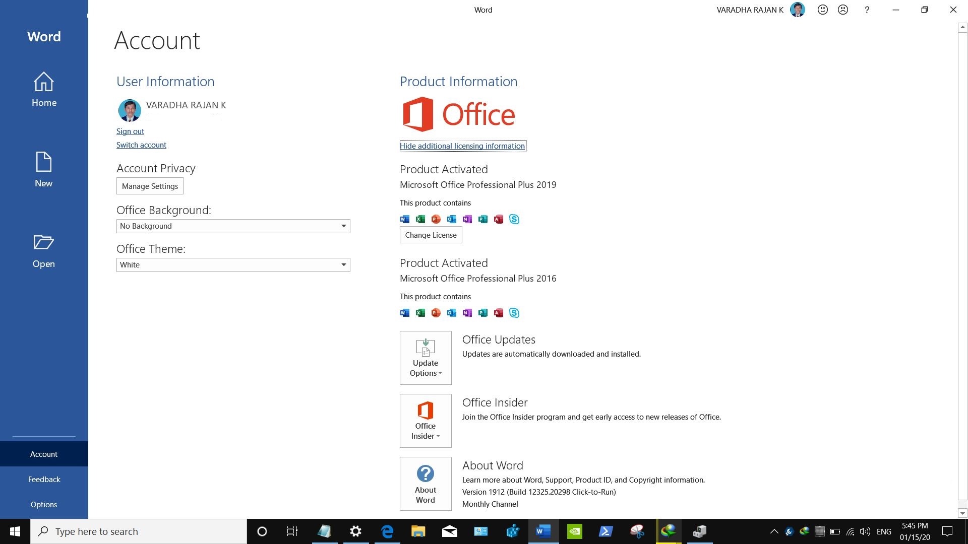 Office 2019 Professional Plus thumbnail